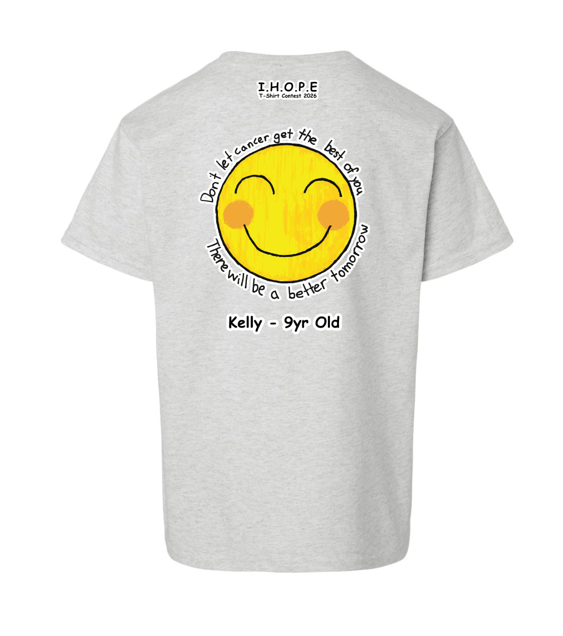 Design 7 Youth Tee Ash Grey back