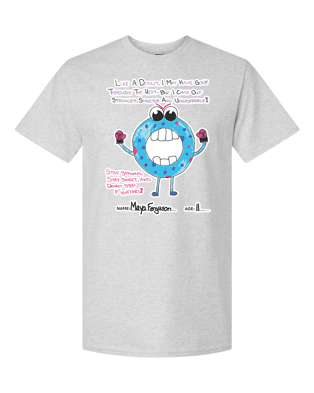 Design 11 Adult Tee Grey front