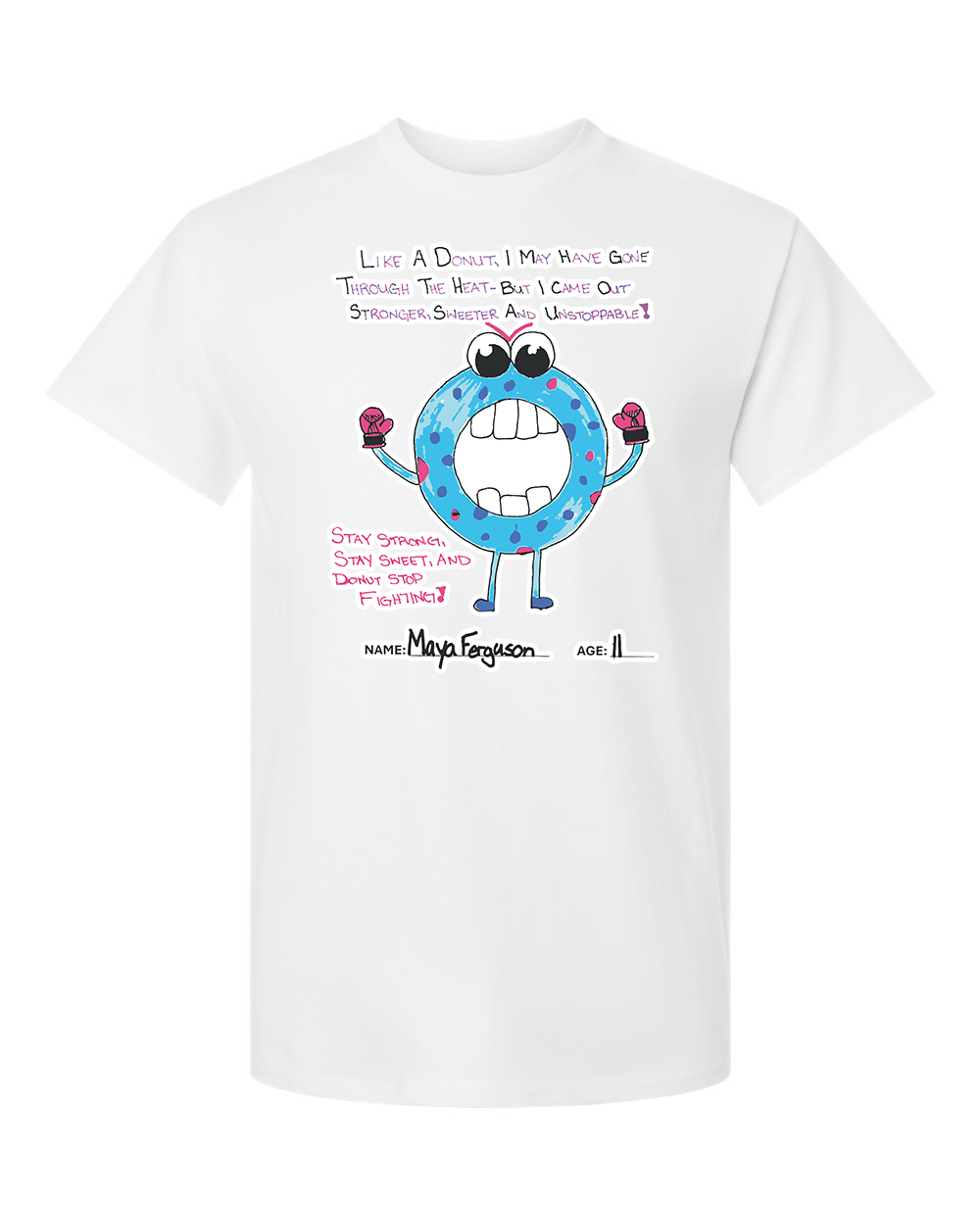 Design 11 Adult Tee White front
