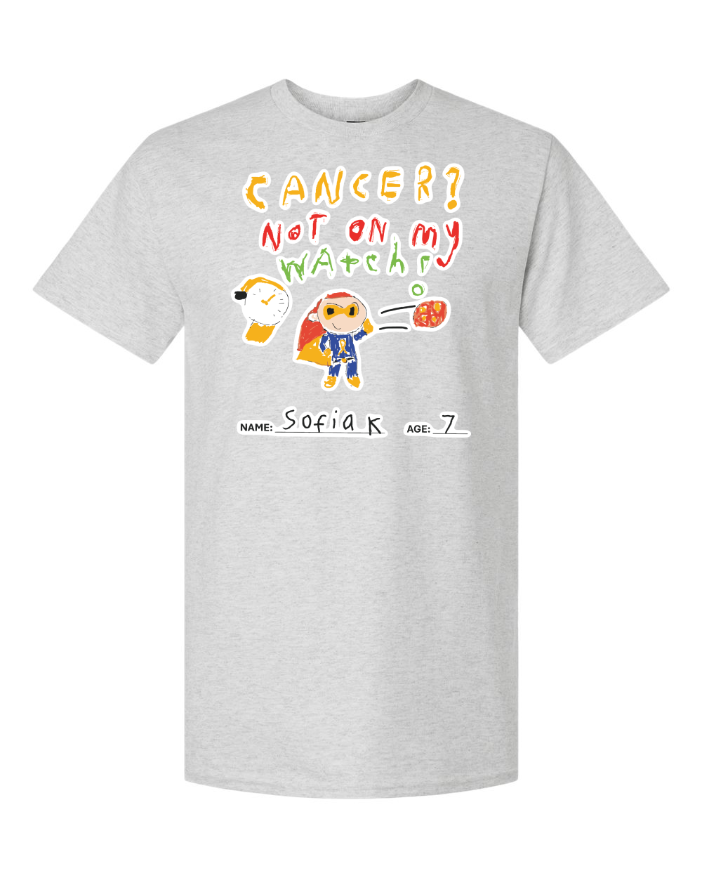 Design 7 Adult Tee Grey front