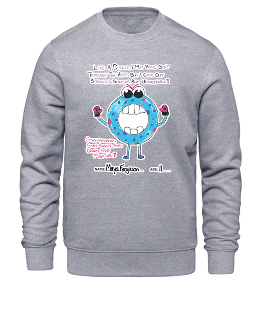 Design 11 Crewneck Grey front