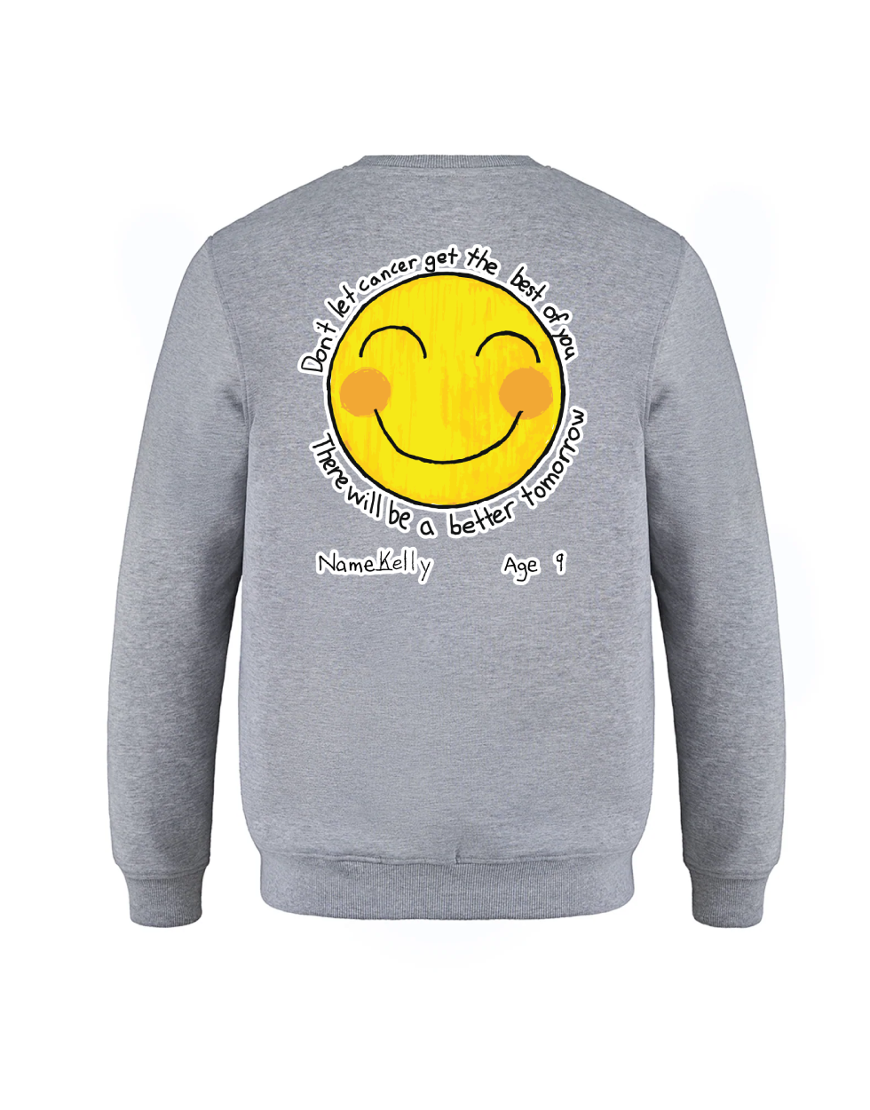 Design 7 Crewneck Grey back