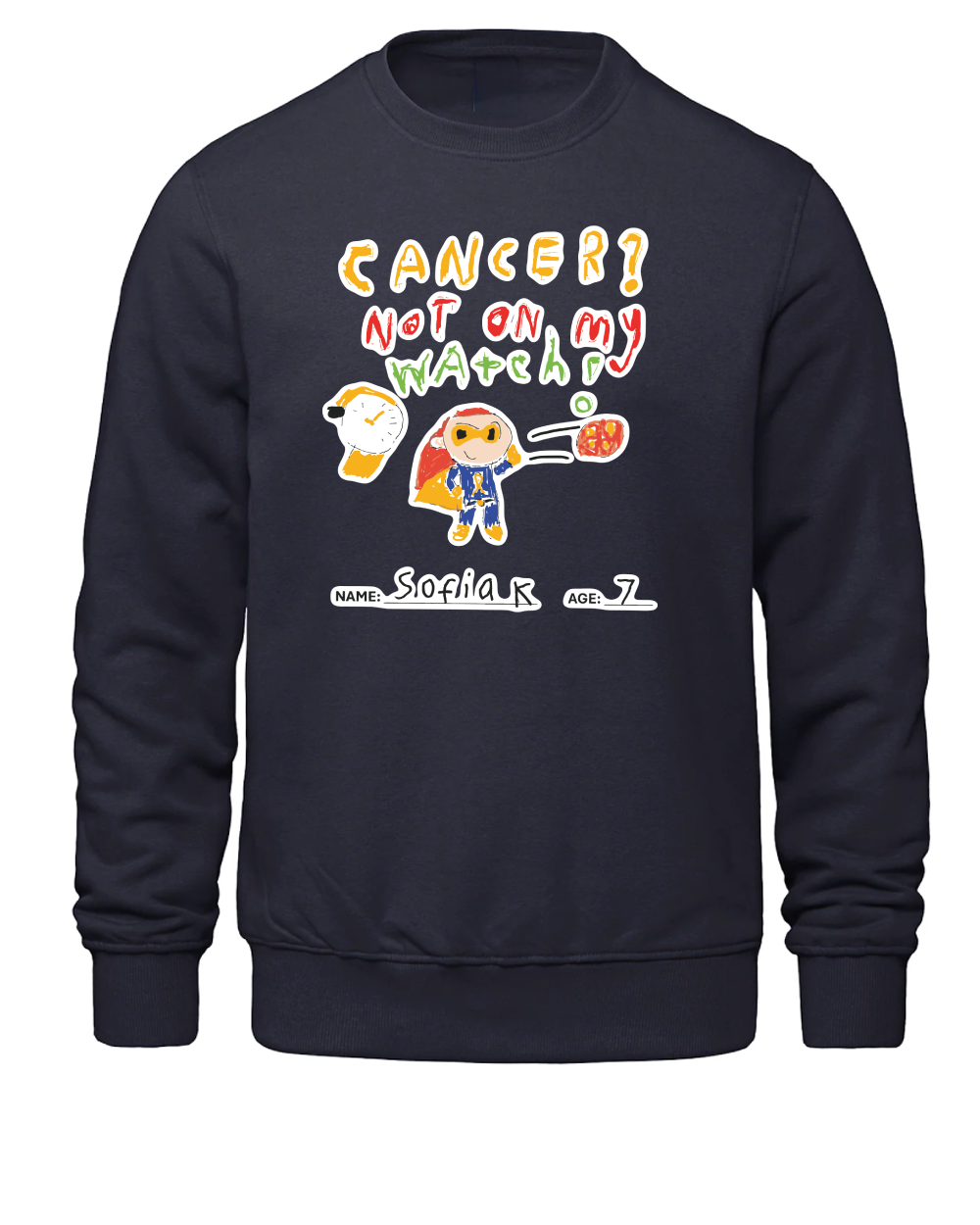 Design 7 Crewneck Navy front