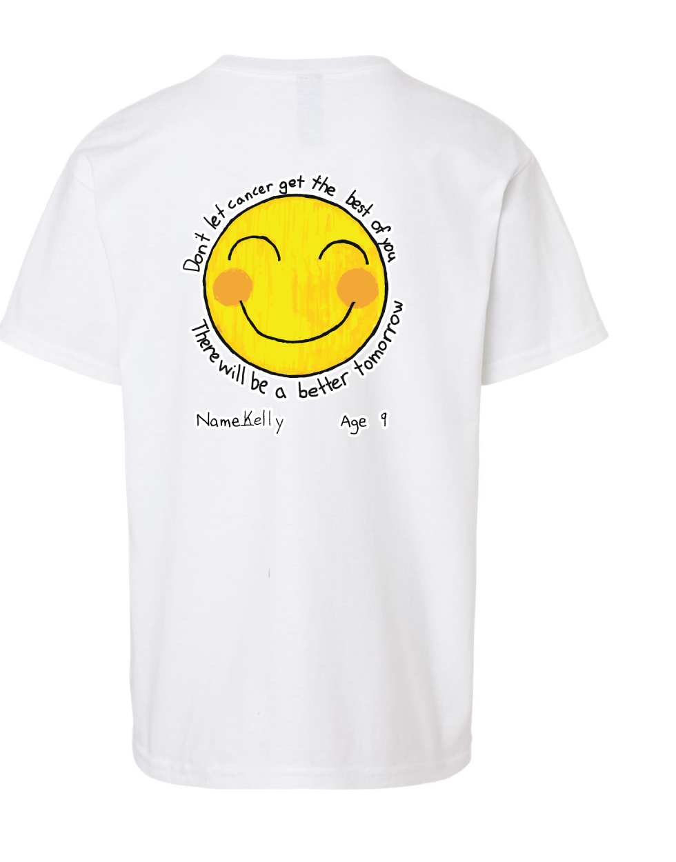 Design 11 Youth Tee White back