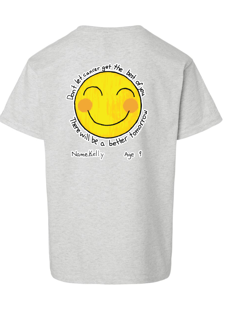 Design 7 Youth Tee Grey back